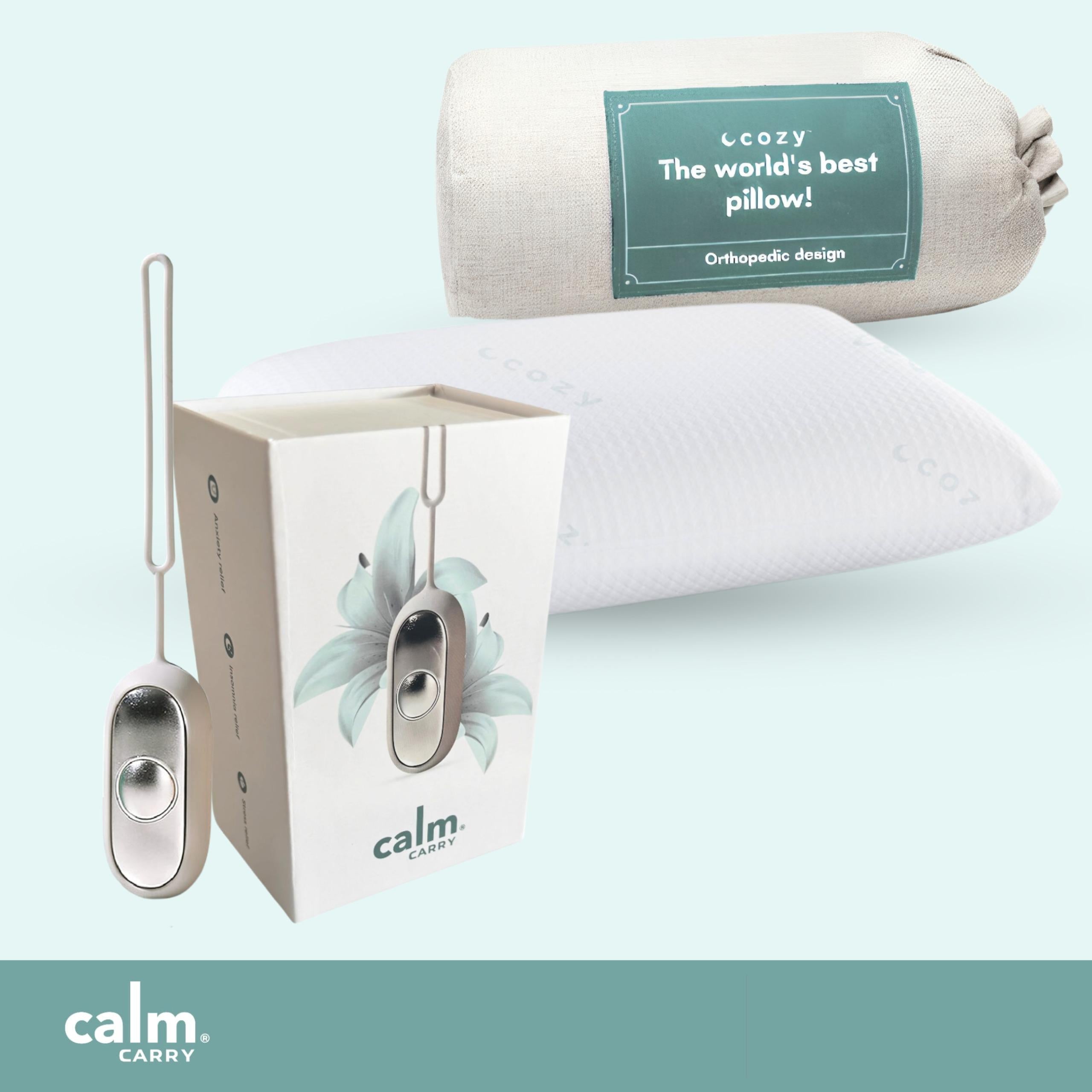 CalmCarry® + Cozy Pillow